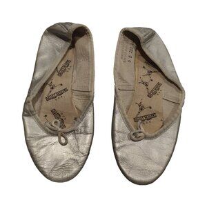 Ballet Makers USA Ballet Shoes/Slippers Silver Size 5B Vintage Collectible 3/588
